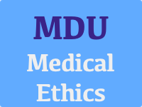 MDU COURSE ON MEDICAL ETHICS